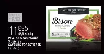 Pavé De Bison Marné 3 Poivres offre à 11,95€ sur Cora