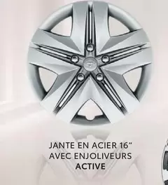 Jante En Acier 16" Avec Enjoliveurs Active