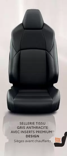 Sellerie Tissu Gris Anthracite Avec Insested