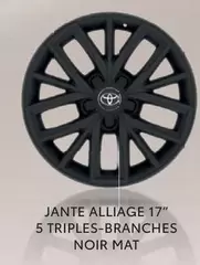 Jante Alliage 17" 5 Triples-branches Noir Mat