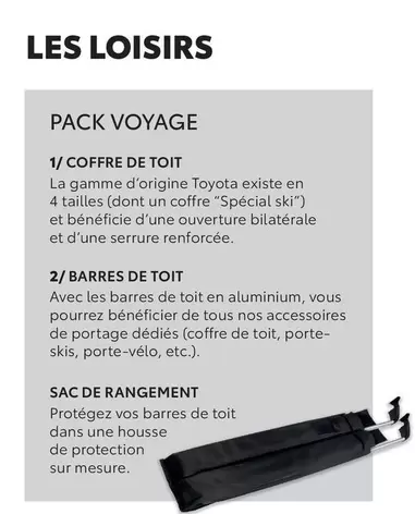 Pack Voyage Coffre De Toit