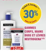 Neutrogena - Gammes Corps, Mains Duos Et Levres offre sur E.Leclerc Parapharmacie