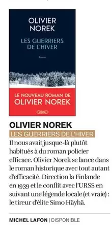 Michel Lafon - Olivier offre sur Carrefour City