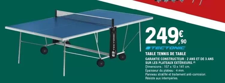 Table Tennis De Table offre à 249,9€ sur E.Leclerc Sports