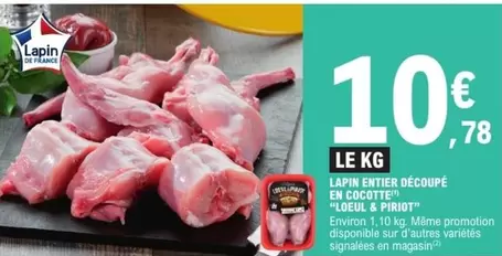 Signal - Lapin Entier Découpé En Chocolat offre à 10,78€ sur E.Leclerc