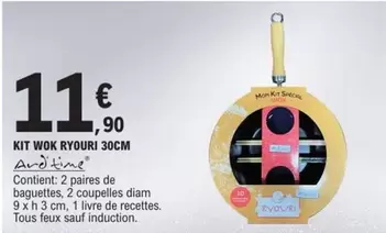 TOUS - Kit Wok Ryouri 30cm offre à 11,9€ sur E.Leclerc