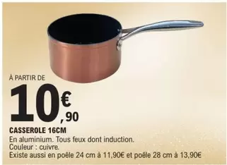 TOUS - Casserole 16cm offre à 10,9€ sur E.Leclerc