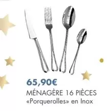 Ménagère 16 Pièces offre à 65,9€ sur E.Leclerc