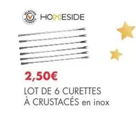 Lot De 6 Curettes À Crustaces En Inox offre à 2,5€ sur E.Leclerc