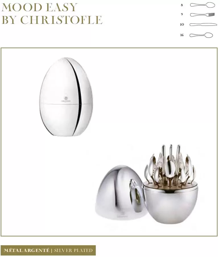 Christofle - Mood Easy Métal Argenté | Silver Plated  offre sur Christofle