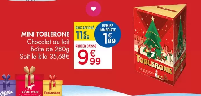 Milka - Mini Toblerone offre à 11,88€ sur Leader Price