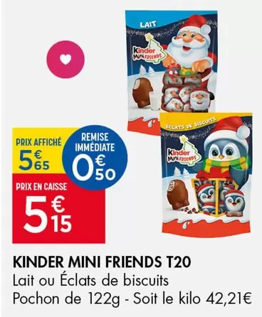 Kinder - Mini Friends T20 offre à 5,15€ sur Leader Price