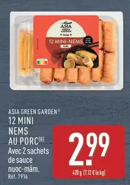 12 Mini Nems Au Porc offre à 2,99€ sur Aldi