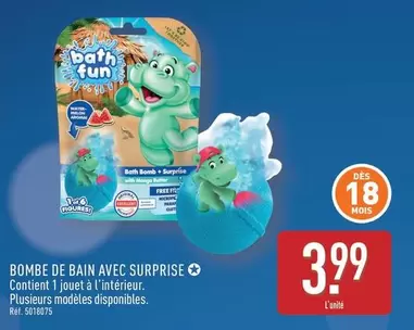 Bombe De Bain Avec Surprise offre à 3,99€ sur Aldi