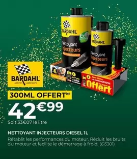 Bardahl - Nettoyant Injecteurs Diesel  offre à 42,99€ sur Feu Vert