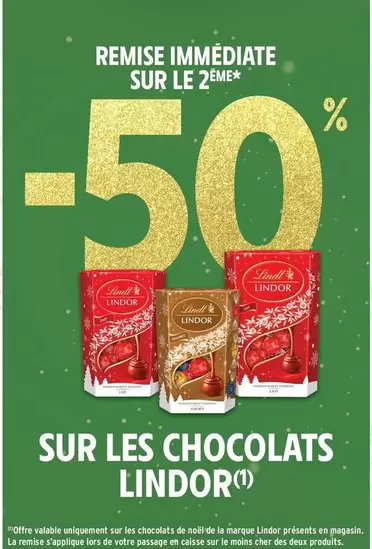 Lindt - Sur Les Chocolats offre sur Intermarché Express