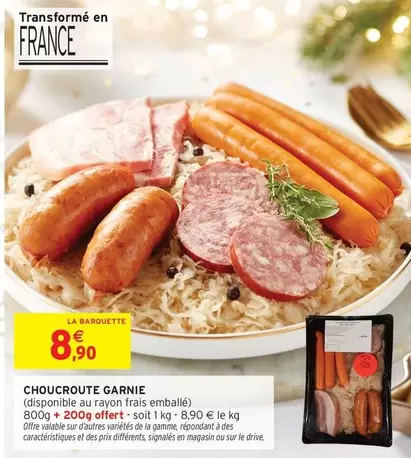 Signal - Choucroute Garnie offre à 8,9€ sur Intermarché Express