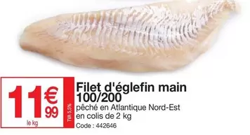 Filet D'églefin Main offre à 11,99€ sur Promocash