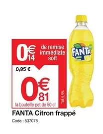 Fanta - Citron Frappe offre à 0,81€ sur Promocash