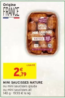 Picard - Mini Saucisses Nature offre à 2,79€ sur Intermarché Contact