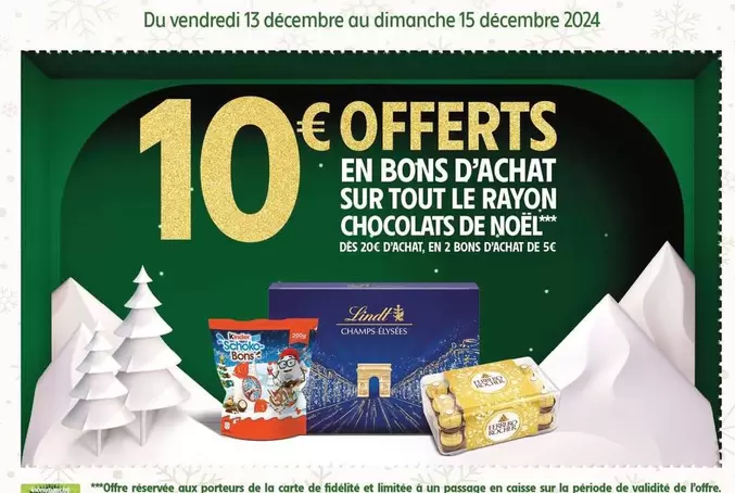 Sur Tout Le Rayon Chocolats De Noël offre sur Intermarché Contact