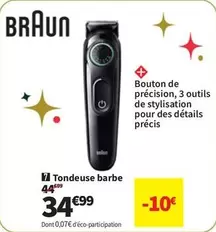 Braun - Tondeuse Barbe offre à 34,99€ sur Conforama