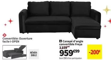 Canapé D'angle Convertible Freya offre à 959,99€ sur Conforama