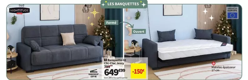 Ferm - Les Banquettes offre à 649,99€ sur Conforama