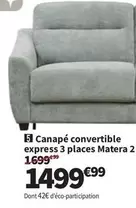 Canapé Convertible Express 3 Places Matera 2 offre à 1499,99€ sur Conforama