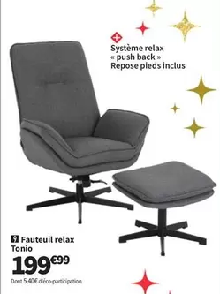 Fauteuil Relax Tonio offre à 199,99€ sur Conforama