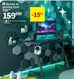 Bureau De Gaming Zyon offre à 159,99€ sur Conforama