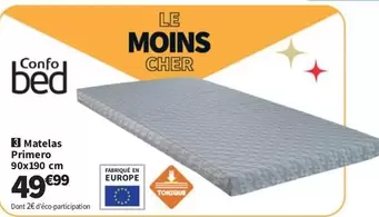 Matelas Primero offre à 49,99€ sur Conforama