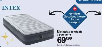 Intex - Matelas Gonflable 1 Personne offre à 69,99€ sur Conforama