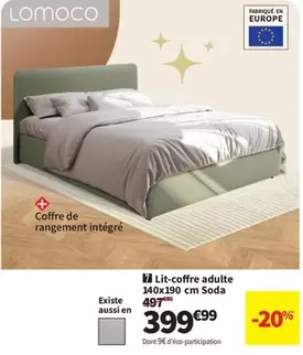 Lomoco - Lit-coffre Adulte 140x190 Cm Soda offre à 399,99€ sur Conforama