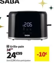 Saba - Grille-pain offre à 24,99€ sur Conforama