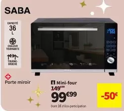 Saba - Mini-four offre à 99,99€ sur Conforama