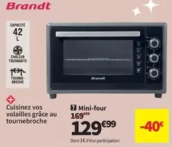 Brandt - Mini-four offre à 129,99€ sur Conforama