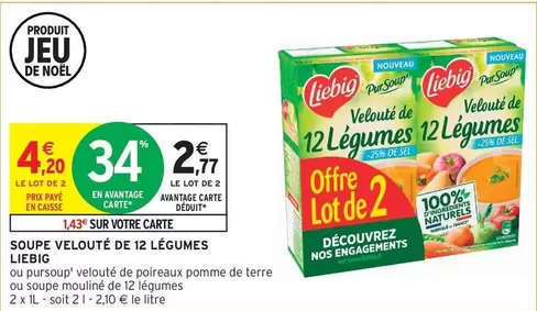 Liebig - Soupe Velouté De 12 Légumes offre à 4,2€ sur Intermarché