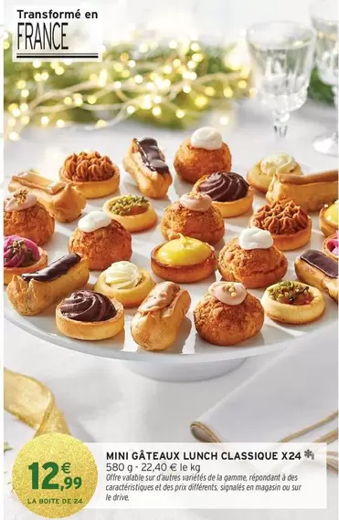 Mini Gateaux Lunch Classique X24 offre à 12,99€ sur Intermarché