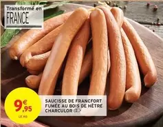 Charculor - Saucisse De Francfort Fumee Au Bois De Hetre offre à 9,95€ sur Intermarché