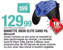 Elite - Manette Xbox  Sans Fil offre à 129,99€ sur Carrefour