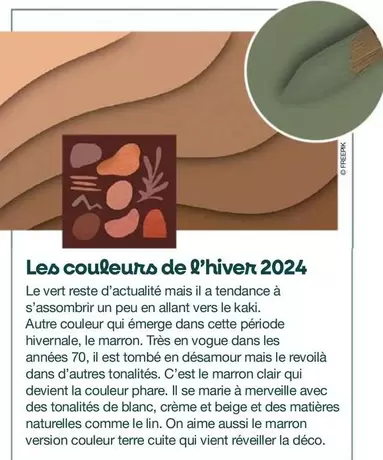 Les Couleurs De L'Hiver 2024 offre sur Mr Bricolage