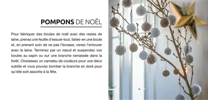 Pompons De Noël offre sur Mr Bricolage