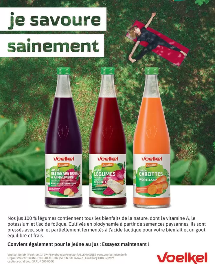 Voelkel - Je Savoure Sainement offre sur Biocoop