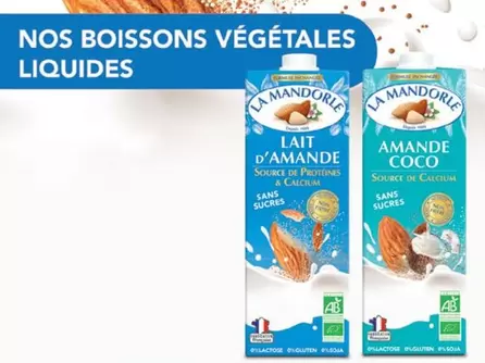 La Mandorle - Nos Boissons Vegetales Liquides offre sur Biocoop