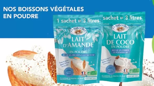 La Mandorle - Nos Boissons Vegetales En Poudre offre sur Biocoop