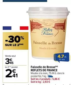 Reflets de France - Faisselle De Bresse offre à 3,45€ sur Carrefour City