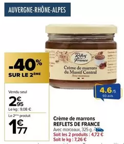 Reflets de France - Crème De Marrons offre à 2,95€ sur Carrefour City