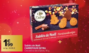 Carrefour - Sablés De Noël Extra offre à 1,99€ sur Carrefour City