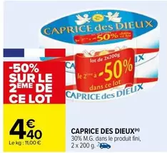 Caprice des Dieux - 30% M.g. Dans Le Produit Fini, offre à 4,4€ sur Carrefour City